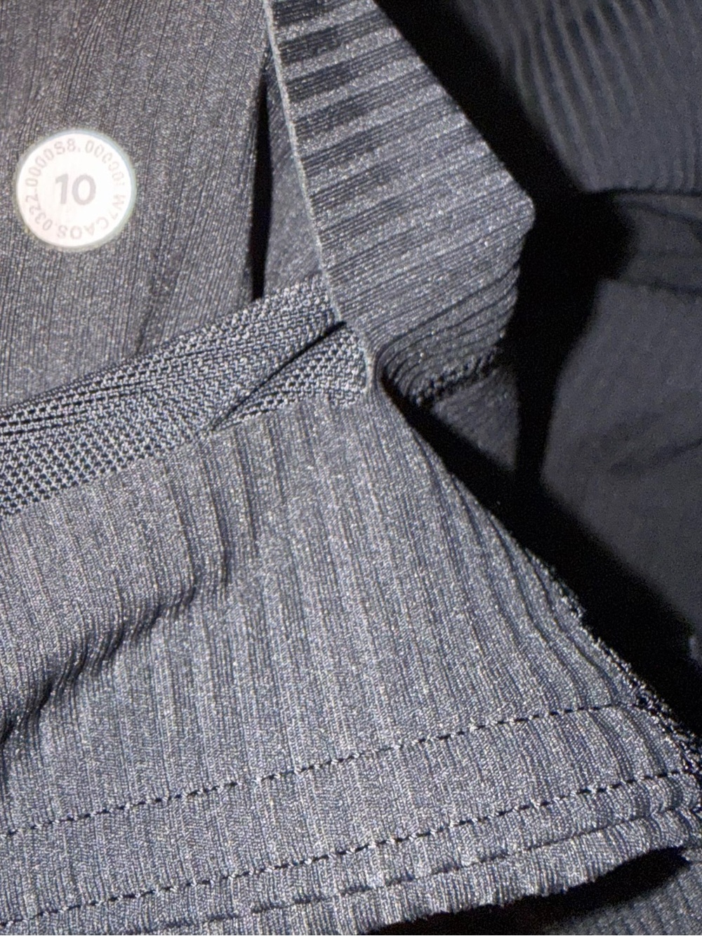 Lululemon Base Pace Ribbed High Rise Short 6 Inch Black Size 10 - Picture 4 of 4